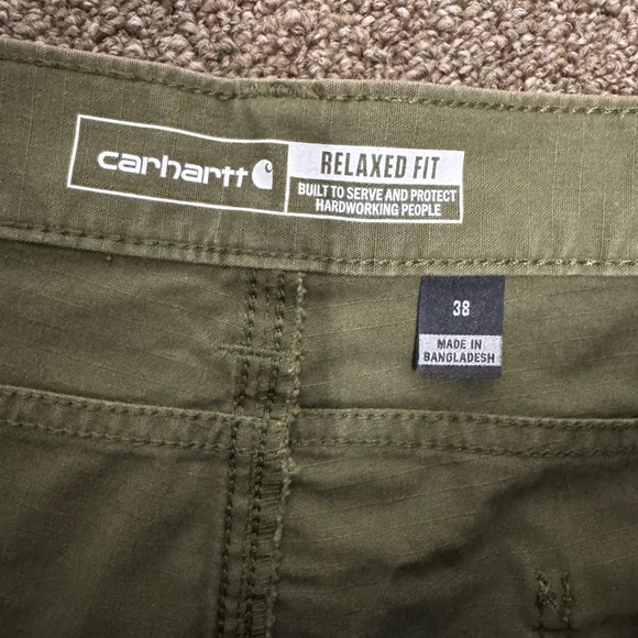 Carhartt Men's Green Cargo Shorts size 38 - Picture 6 of 10